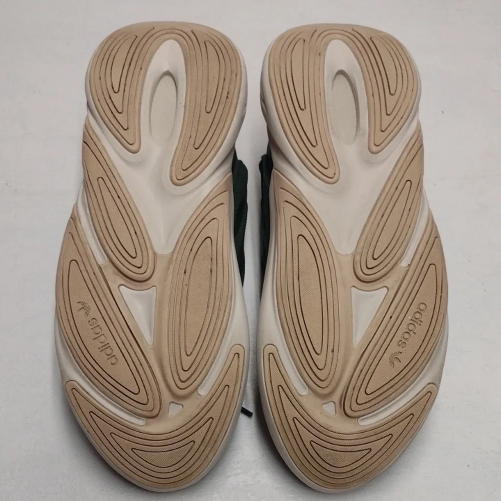 Adidas Green and White Sneakers with Chunky Sole